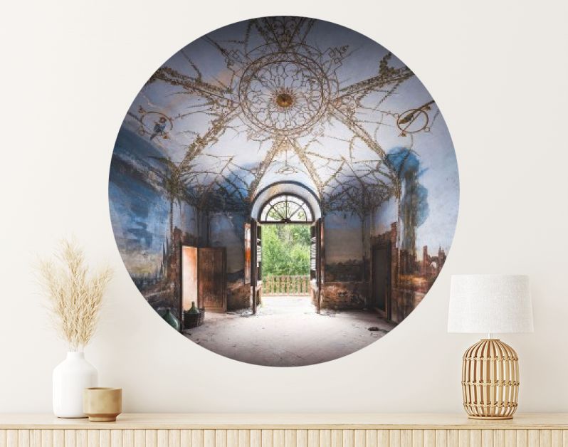 Vogelkooi Fresco in Vervallen Villa