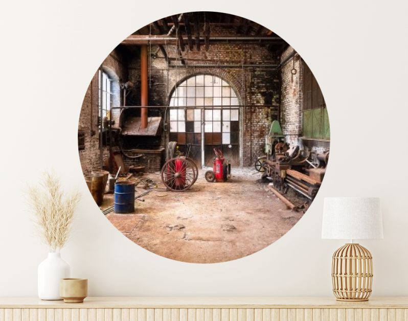 Werkplek in Belgische Wolfabriek