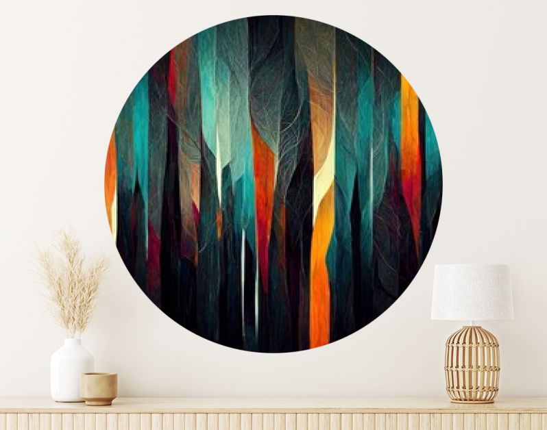 Abstracte lijnen in het ontwerp van de kunst van de kleurenillustratie