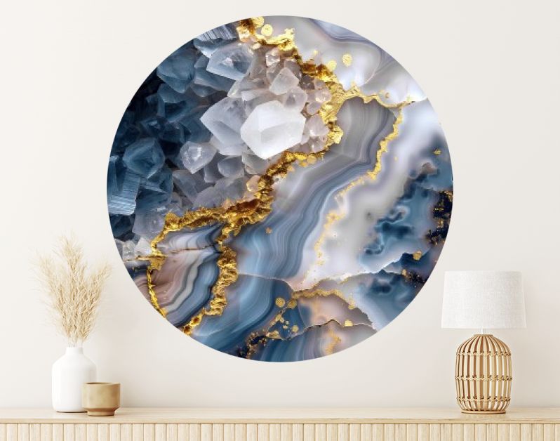 Marmer grijs wittecrystal goud