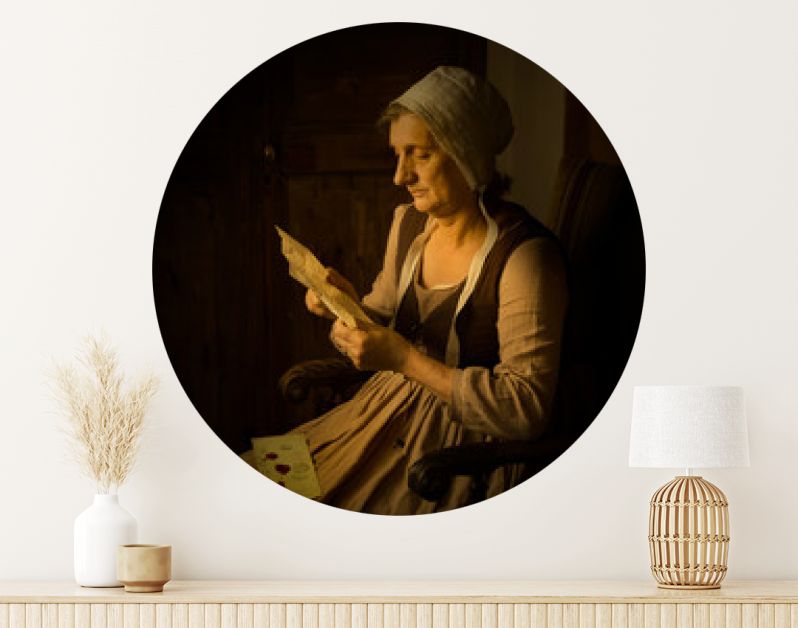 Rembrandt portret van lezende vrouw