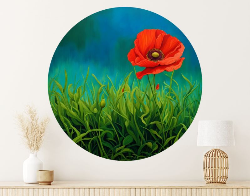 Poppy in het voorjaar