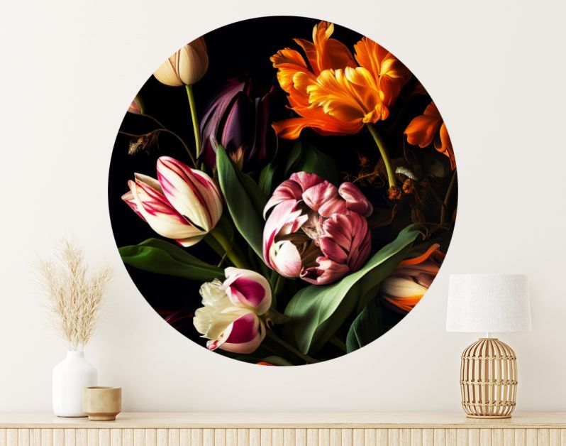 Bloemenpracht Kleurrijke Tulpen