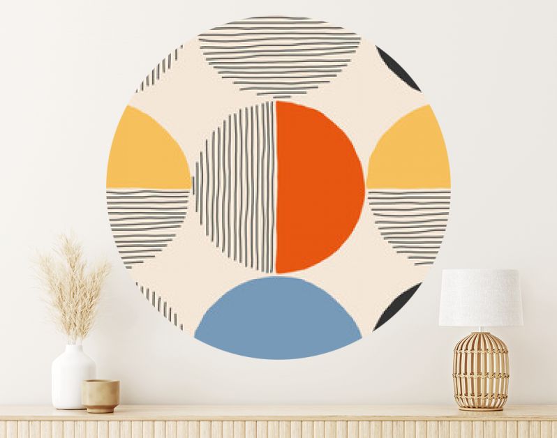 Trendy minimalist seamless pattern with abstract creative hand drawn composition