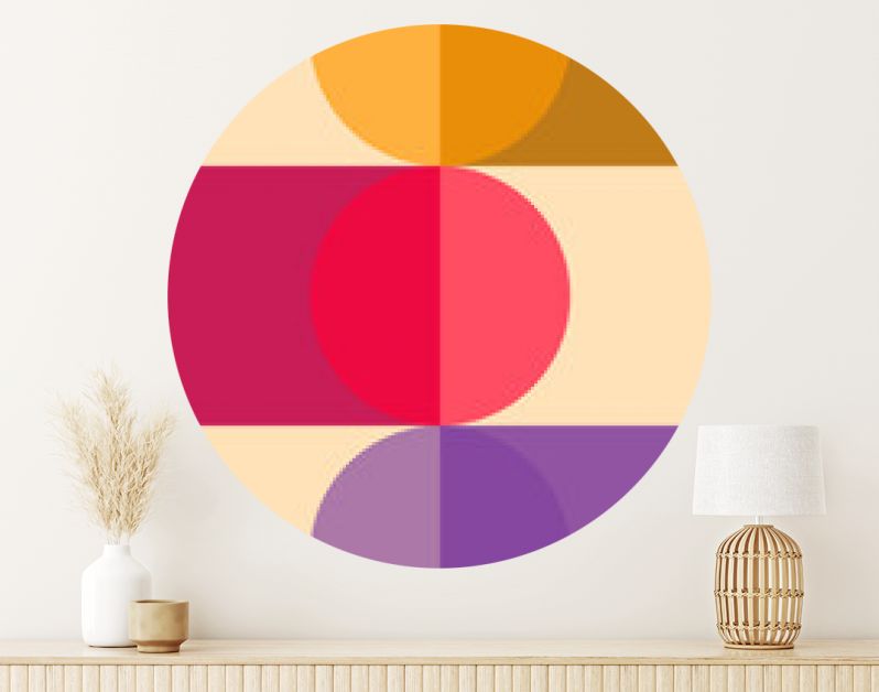 Bauhaus kunst grafisch ontwerp voor moderne abstracte muurkunst, poster, kunstdruk, Scandinavisch, canvas, lijst en woondecoratie