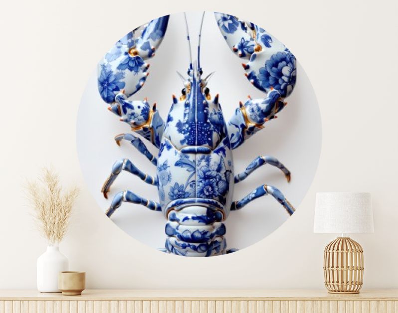Delft Blue Flower Lobster