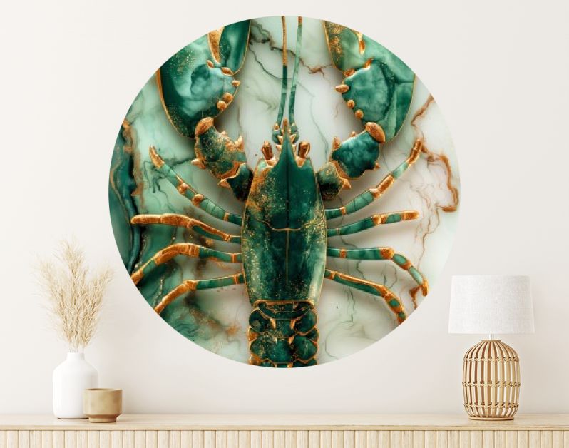 Lobster marble green jade