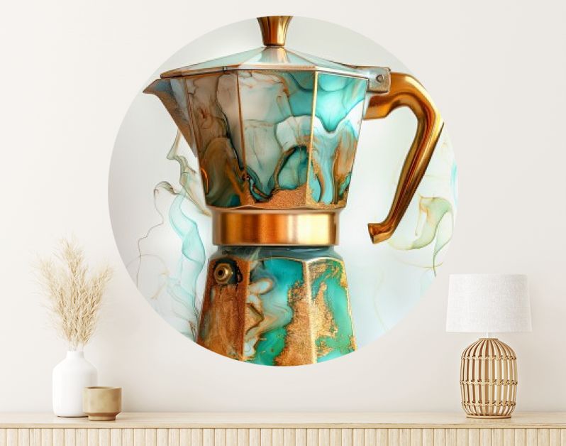 Percolator groen marmer