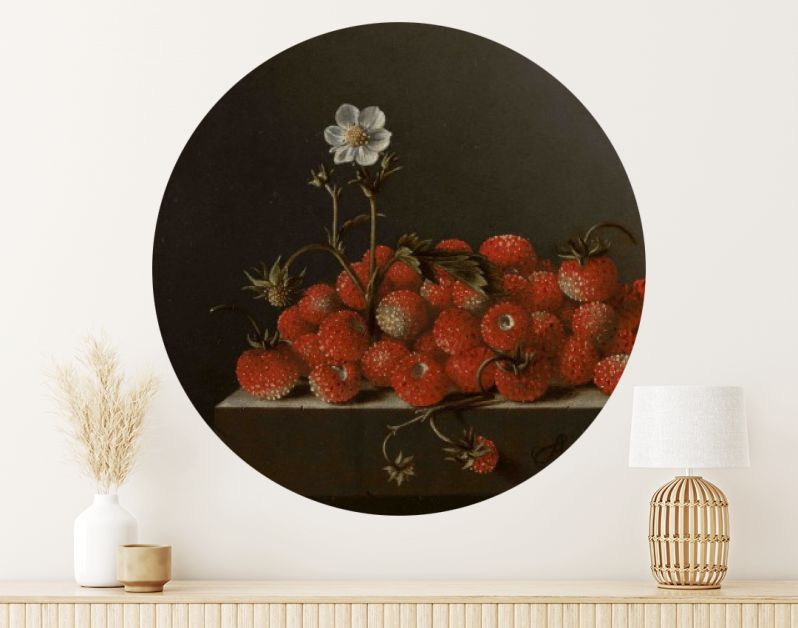 Adriaen Coorte, Stilleven met bosaardbeien, 1705