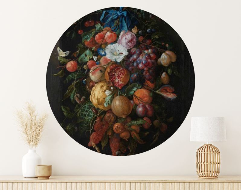 Festoen van vruchten en bloemen, Jan Davidsz. de Heem, 1660 - 1670