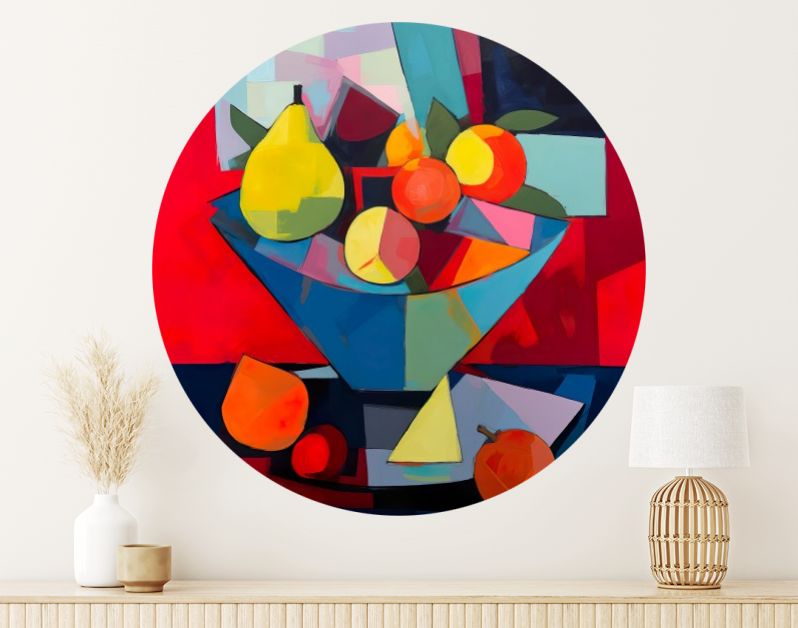 Kubistische fruitschaal