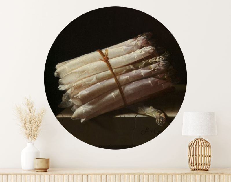 Stilleven met asperges, Adriaen Coorte, 1697