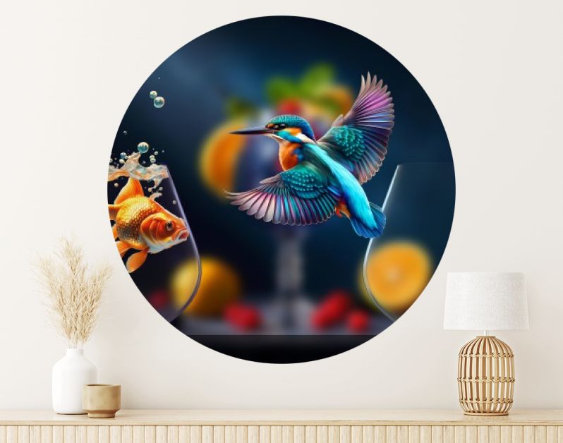 Kingfisher and Goldfish