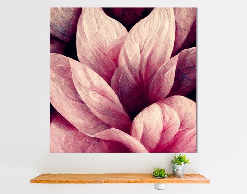 Bloemrijk oudroze, stijlvol bloemmotief creatief