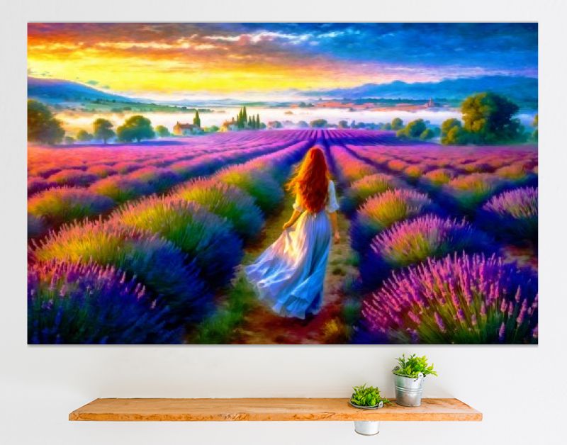 Lila Lavendel - Vrouw in de Lavendel