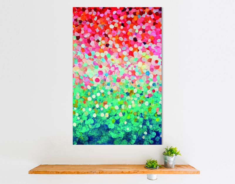 DOTS Eva's tintentuin, kleurrijk verloop in stippen