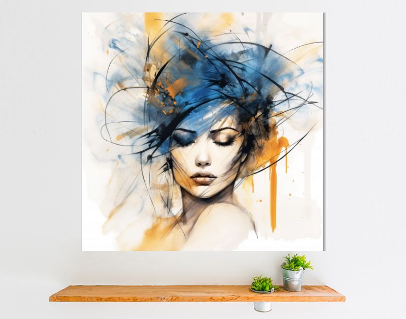 Watercolor headpiece