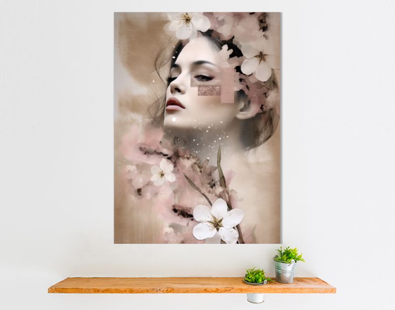 Cherry blossom woman