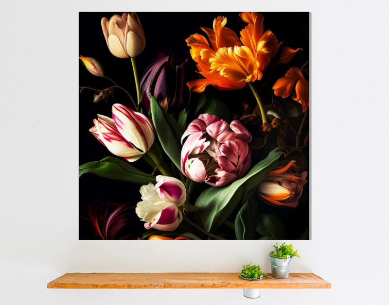 Bloemenpracht Kleurrijke Tulpen