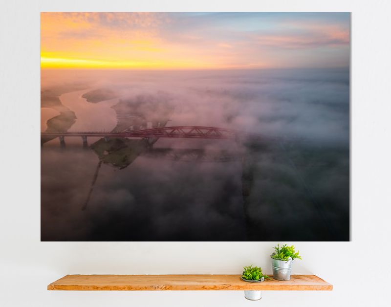 Zwolle Hanzeboog in de mist