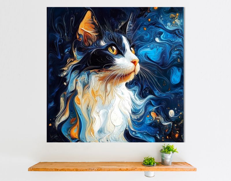 Impressionistische kat