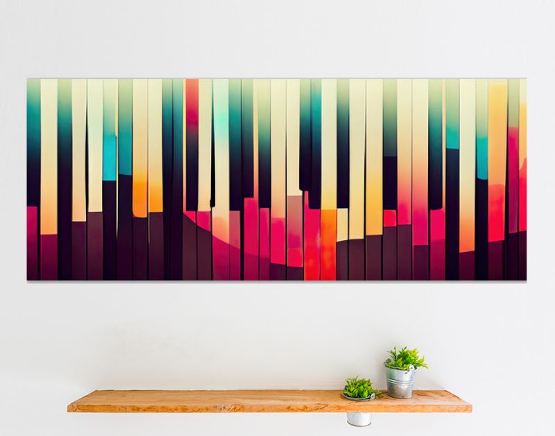 Abstract kleurrijk painotoetsenbord als achtergrondachtergrond