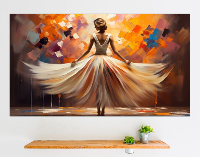 illustratie ballerina creativiteit vrouwelijkheid kunst dans schilderen zelfexpressie vrouw