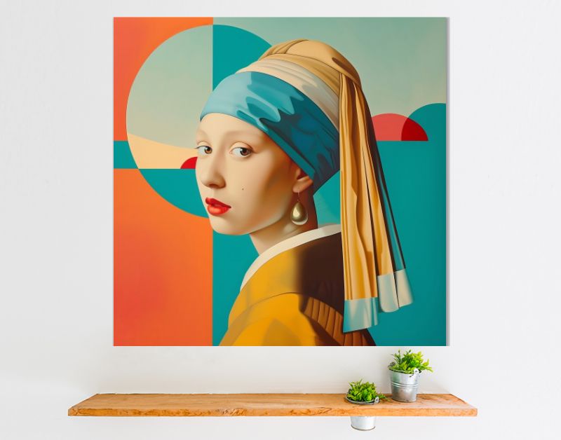 Meisje met parel modern