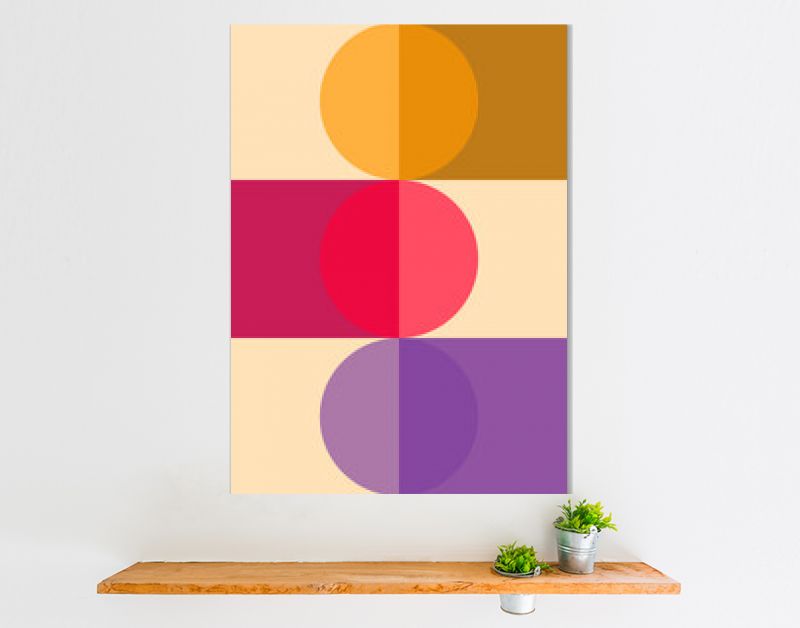 Bauhaus kunst grafisch ontwerp voor moderne abstracte muurkunst, poster, kunstdruk, Scandinavisch, canvas, lijst en woondecoratie