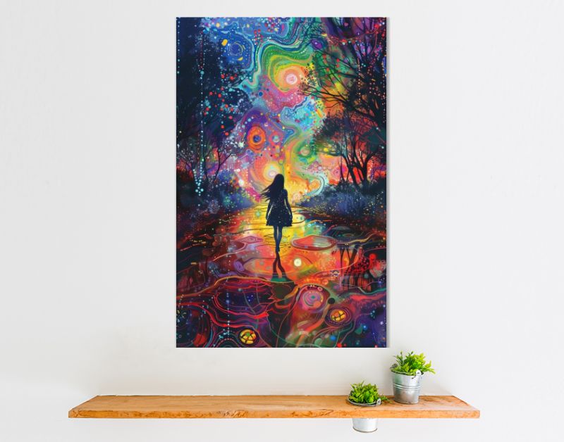 Kleurrijke wandeling