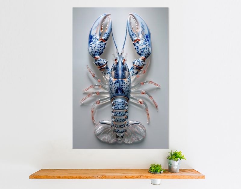 Glass lobster DelftBlue