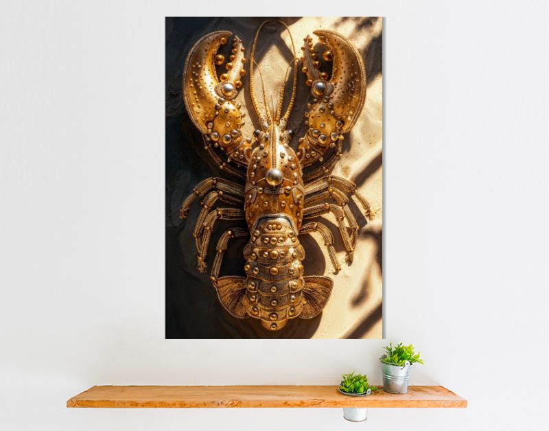 Golden beach lobster