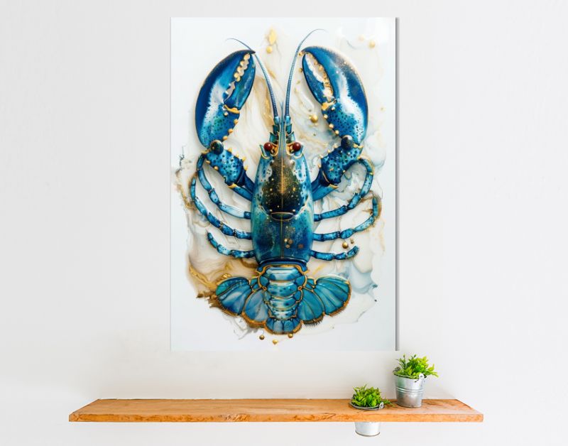 Lobster blue ink