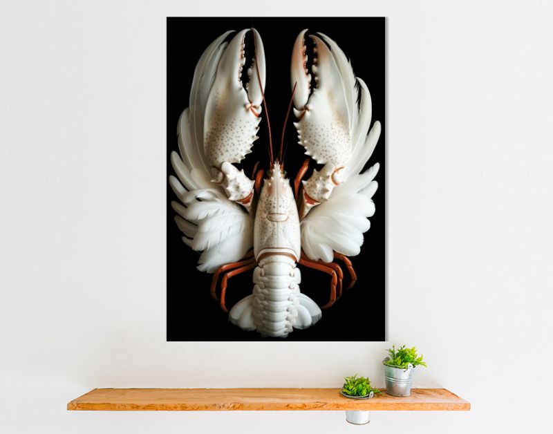 Lobster swan feathers