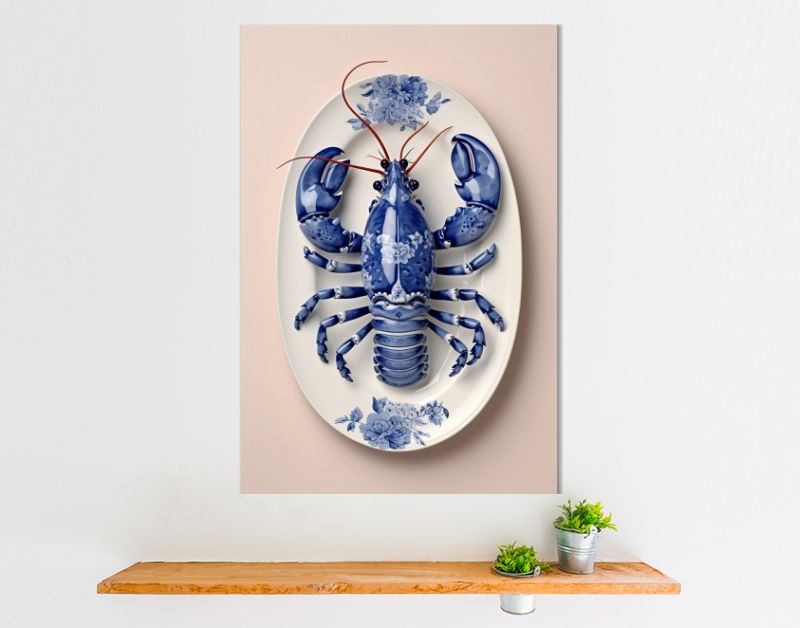 LobsterLuxe DelftBLue Plate