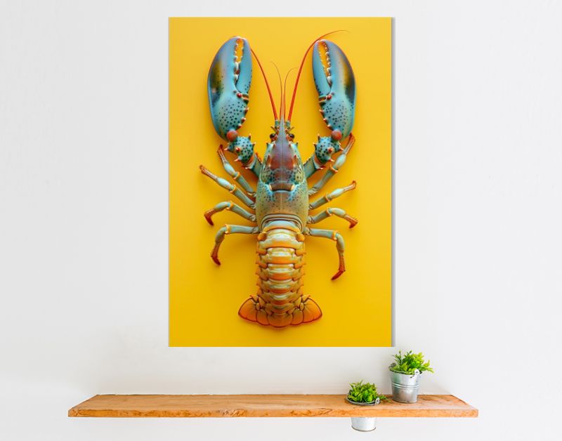 Yellow kopergroengele kreeft