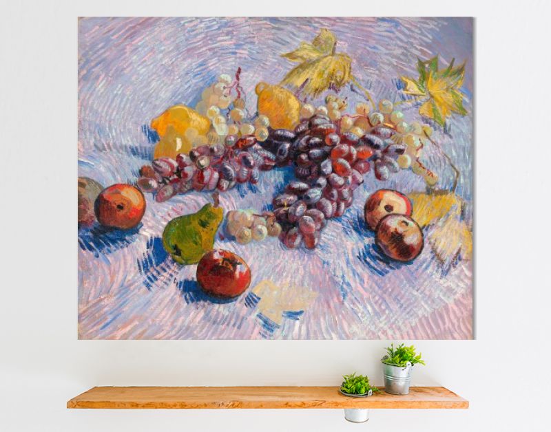 Grapes, Lemons, Pears, and Apples (1887)