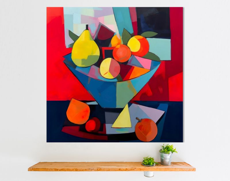 Kubistische fruitschaal