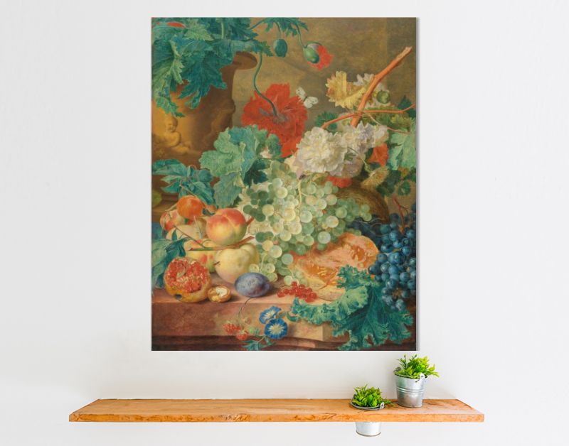 Stilleven met bloemen en vruchten, Jan van Huysum, ca. 1728