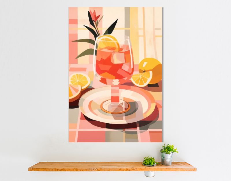 Schilderachtige Smaken Losse Stijl van Cocktails en Plateaus