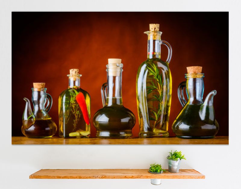 Bottles of Cooking Oil