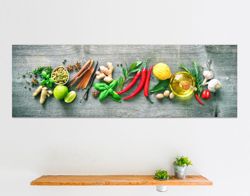 Fresh aromatic herbs and spices for cooking