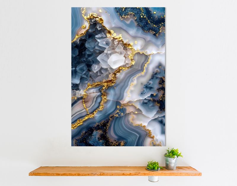 Marmer grijs wittecrystal goud