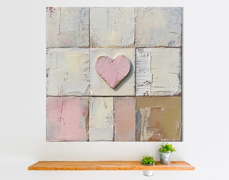 Industrial love with a touch of pink