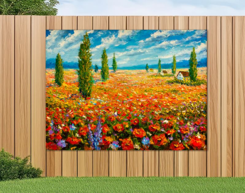 Bloemen schilderijen monet schilderij claude impressionisme verf landschap bloemenweide olie