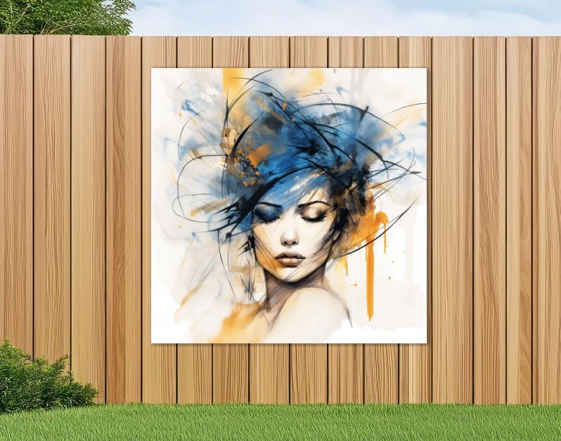 Watercolor headpiece