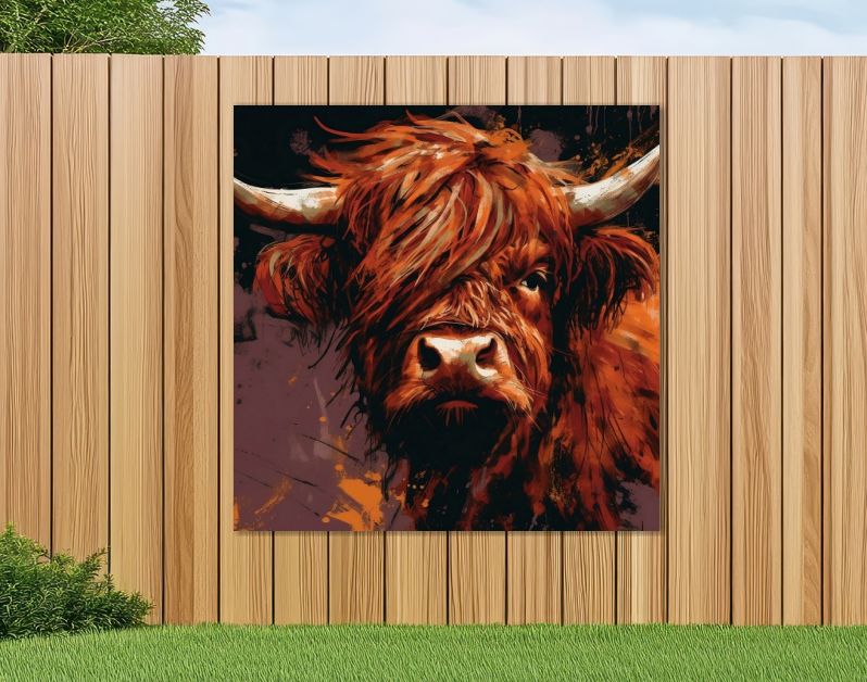 Schotse Hooglander vierkant