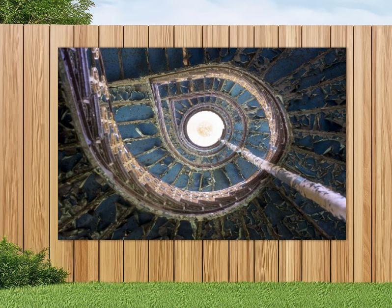 Blauwe Trap in Vervallen Paleis