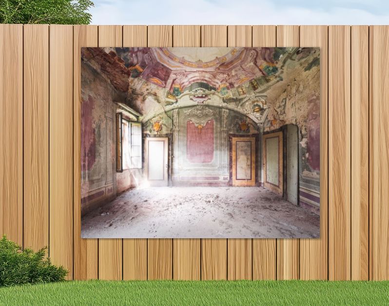 Kamer in Verlaten School met Fresco