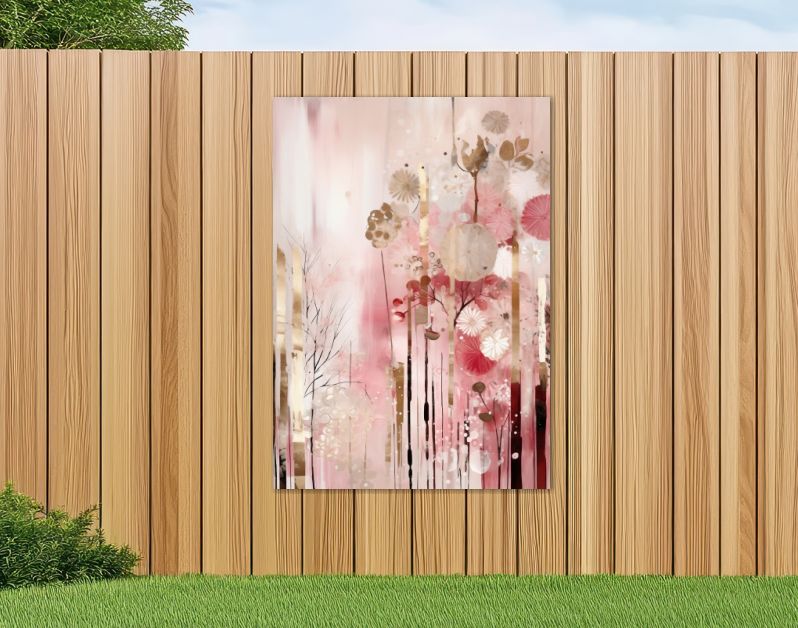 Abstract pink flowerfield